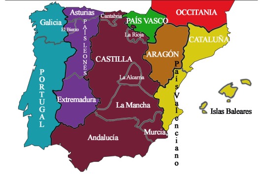 mapa España etnias